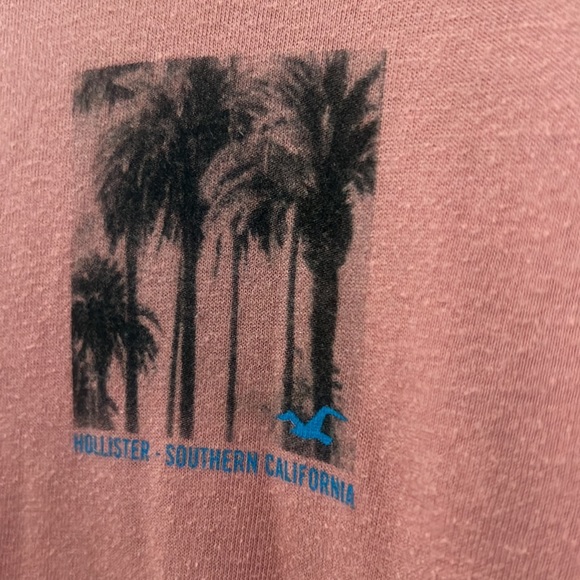 Rare Pink Hollister California Graphic Long Sleeve Shirt - Picture 4 of 5